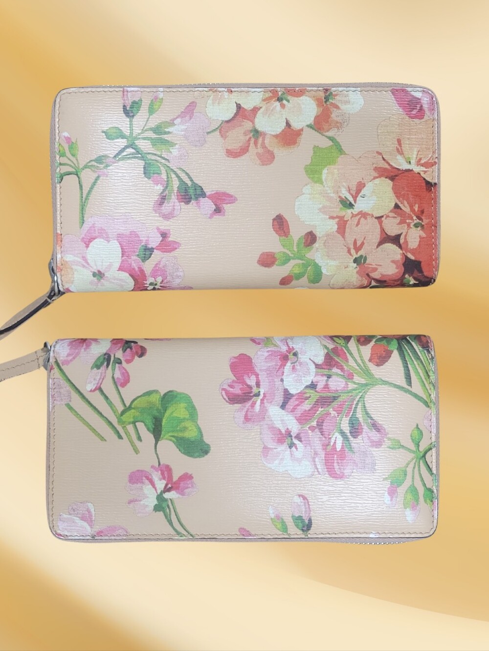 Gucci Blooms Zip Around Wallet